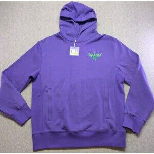PUMA LAMELO BALL Men's Medium Hoodie Purple Violet Basketball NBA Hornets